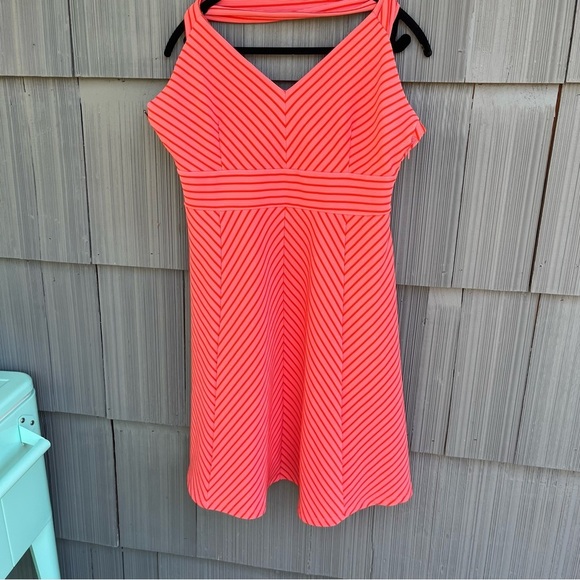 Adrianna Papell Chevron Striped Sleeveless Dress XL - Picture 4 of 11